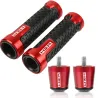 Motorcycle handlebar / ends - aluminum plugs - 22 mm - setHand Grips & End