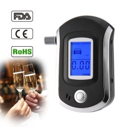 Professional digital breathalyzer - breath alcohol tester - LCD - with 5 mouthpiecesMeasurement