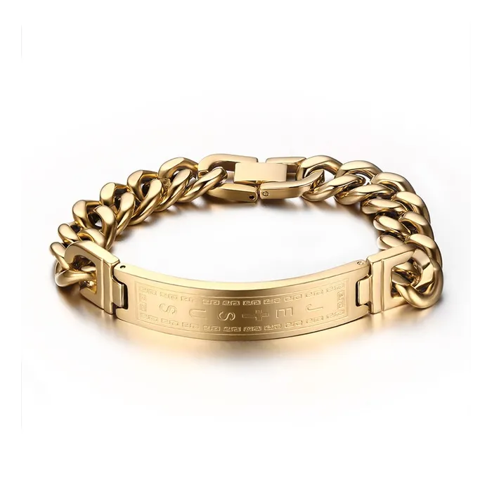 Armbånd i rustfritt stål - Jesus / kors