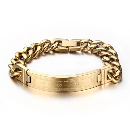 Armbånd i rustfritt stål - Jesus / kors