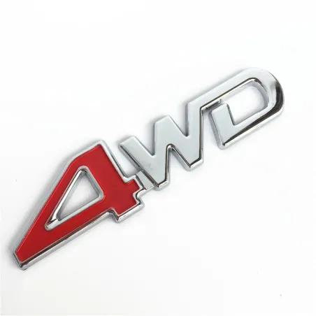 4WD-bilklistremerke - 3D-metallemblem