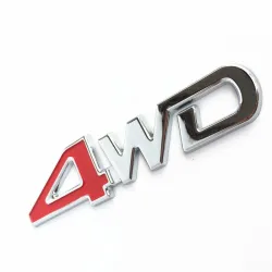 4WD-bilklistremerke - 3D-metallemblem