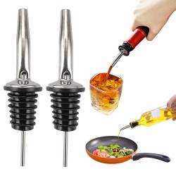 Tut i rustfritt stål - skjenker - dispenser - propp - for vin / eddik / oljeflaske
