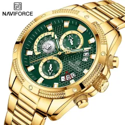 NAVIFORCE - luksus sportsklokke - Quartz - vanntett - rustfritt stål