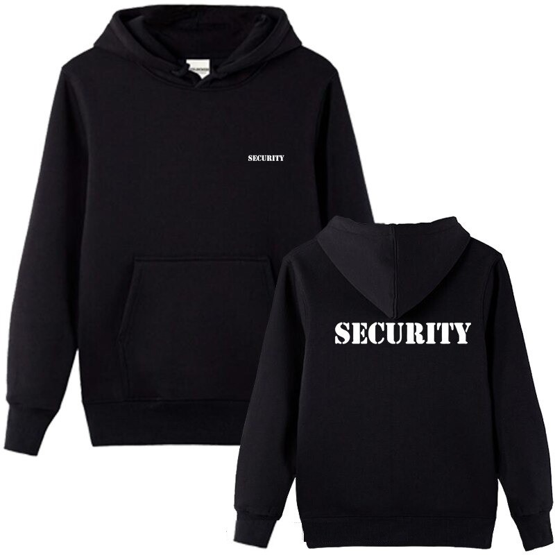 Stylish hoodie - fleece jacket - with pockets - SECURITY letteringHoodies & Sweatshirt