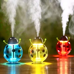 Ultrasonic air humidifier - essential oils diffuser - ladybug shape - USB - LED - 260 mlHumidifiers