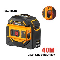 SW-TM40 - laseravstandsmåler - avstandsmåler - målebånd - selvlåsende - 40m