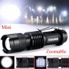 Mini lommelykt - superlyssterk - justerbar zoomfokus - 2000Lm - CREE Q5 - LED