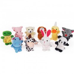 Fingers puppets - animals shape - plush kids dolls - 10 piecesBaby & Kids