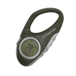 Digitalt LCD display kompass - barometer - med karabinkrok