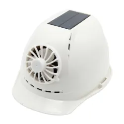 Solar powered safety helmet - with fan - construction / hard work - work safetySafety & protection
