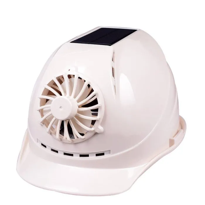 Solar powered safety helmet - with fan - construction / hard work - work safetySafety & protection