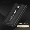 TISHRIC - SSD / HDD-deksel - eksternt kabinett - 2,5 tommer SATA til USB 3.0 / USB 2.0