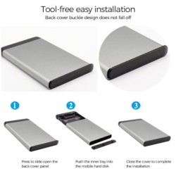 UTHAI T44 - USB 3.0 HDD enclosure - for 2.5 Inch SSD SATA - support 6 TBSSD hard drives