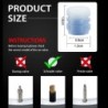 Universal tire air valves - fluorescent - 4 piecesValve caps