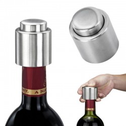 Vin / champagne / flaskelukker - vakuumpropp - rustfritt stål