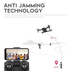HJ78 Mini - WiFi - FPV - 4K HD dual camera - foldable - RC Drone Quadcopter - RTFR/C drone