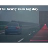 Car laser light - fog / warning light - red line - starsTuning
