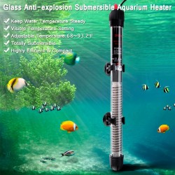 Aquarium water heater - with thermometer - adjustable - 25W - 50W - 100W - 200W - 300WAquarium