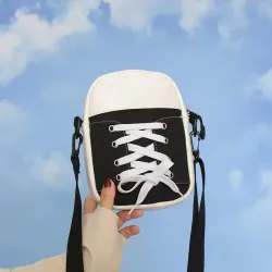 Small shoulder canvas bag - shoe shapeBags