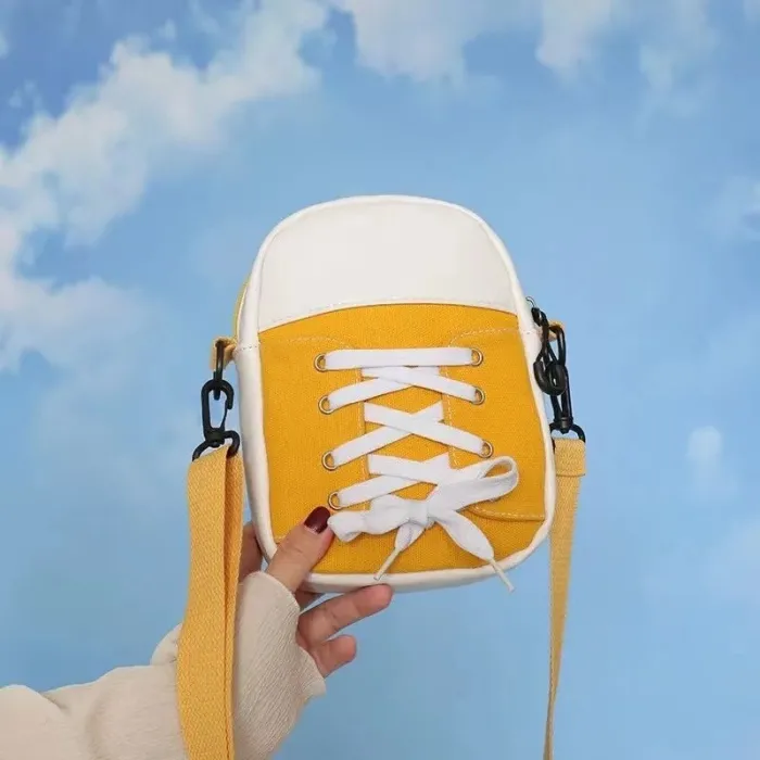 Small shoulder canvas bag - shoe shapeBags