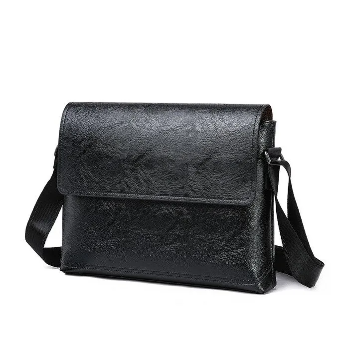 Elegant shoulder bag - leather - wideBags