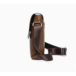 Elegant shoulder bag - leather - wideBags