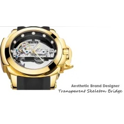SWISH - luxurious automatic watch - tourbillon - skeleton design - luminousWatches