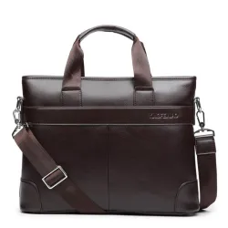 Elegant shoulder business bag - leatherBags