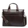 Elegant shoulder business bag - leatherBags