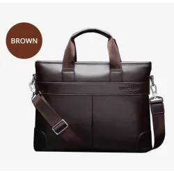Elegant shoulder business bag - leatherBags