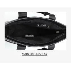 Elegant shoulder business bag - leatherBags