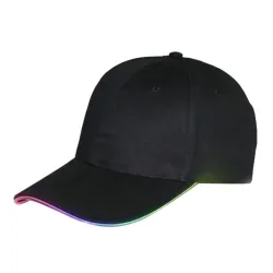 Baseballhette - justerbar - med LED