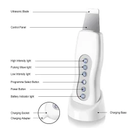 Ultrasonic face cleaner - massager - peeling - liftingSkin