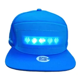 Lysende LED baseballhette - Bluetooth-kontroll