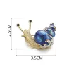 Enamel / crystal snail - broochBrooches