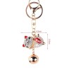 Crystal Japanese lucky cat - keychainKeyrings