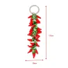 Multilayered red pepper chilli - keychainKeyrings