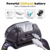 Mini oppladbar lommelykt - pannebåndlampe - bevegelsessensor - USB - LED - 3000LM