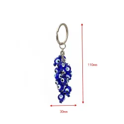 Lucky eye - blue beads keychainKeyrings