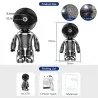 WiFi security camera - two-way audio - 1080P - 4MP - PTZ Wifi - IP - black robotSecurity cameras