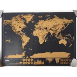 Personalized World Map - mini poster - wall sticker - scratch-coatedWall stickers
