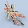 Geometric earrings with crystalsEarrings