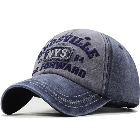 Baseballcaps i bomull - NEW YORK-broderi