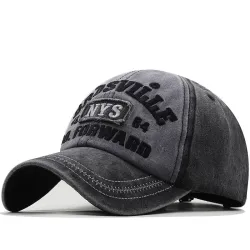 Baseballcaps i bomull - NEW YORK-broderi