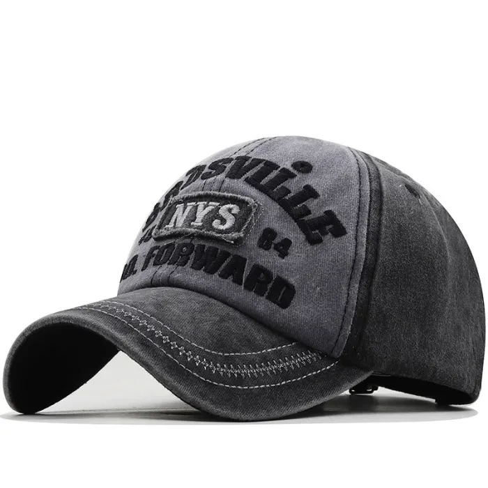 Baseballcaps i bomull - NEW YORK-broderi
