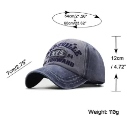 Baseballcaps i bomull - NEW YORK-broderi