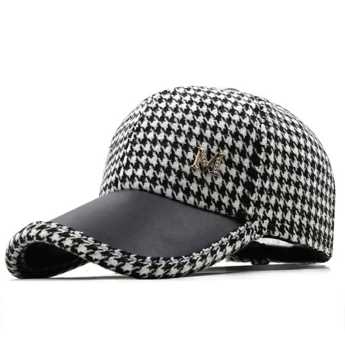 Trendy baseballhatt - britisk rutete design
