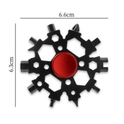 23-in-1 multi-tool - fidget spinner - bottle opener - wrench - stainless steel snowflakeFidget Spinner