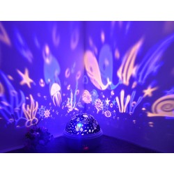 LED stjernehimmel projektor - nattlampe - USB
